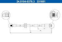 A.B.S. SL6523 - Tubo flexible de frenos