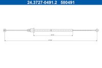 ATE 580449 - Cable de accionamiento, freno de estacionamiento