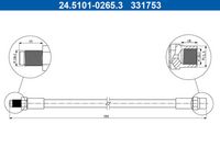 A.B.S. SL5720 - Tubo flexible de frenos