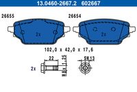 ANDEL 182474 - Juego de pastillas de freno