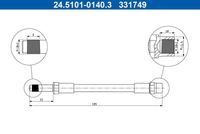 A.B.S. SL4874 - Tubo flexible de frenos