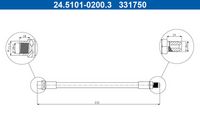 A.B.S. SL4892 - Tubo flexible de frenos