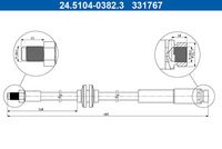 A.B.S. SL5764 - Tubo flexible de frenos