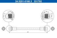 ATE 331318 - Tubo flexible de frenos