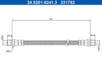 A.B.S. SL2429 - Lado de montaje: Eje trasero<br>Longitud [mm]: 265<br>Rosca 1: INN M10x1.0<br>Rosca 2: INN M10x1.0<br>Peso [kg]: 0,06<br>