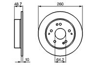 BOSCH 0 986 479 225 - Disco de freno