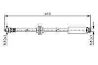BOSCH 1987481022 - Tubo flexible de frenos