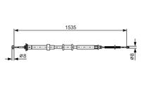 BOSCH 1987482394 - Cable de accionamiento, freno de estacionamiento