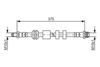 BOSCH 1987481563 - Tubo flexible de frenos