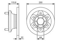 BOSCH 0986479S95 - Disco de freno