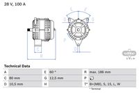 BOSCH 0986042590 - Alternador