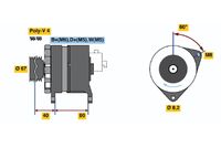 BOSCH 0986036631 - Alternador