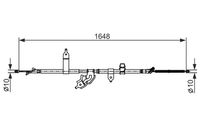 BOSCH 1987482442 - Cable de accionamiento, freno de estacionamiento