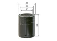 BOSCH 0986452000 - Tipo de filtro: Filtro enroscable<br>Altura [mm]: 128<br>Diámetro exterior [mm]: 84<br>Tamaño de rosca interior: 3/4" - 16 UNF<br>Diámetro de junta tórica [mm]: 62<br>Peso [kg]: 0,378<br>