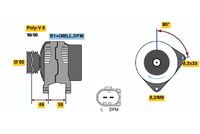 BOSCH 0 124 325 015 - Alternador