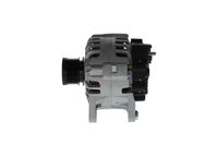 BOSCH 1986A01325 - Restricción de fabricante: Bosch<br>para OE N°: 23 10 071 75R<br>Tensión [V]: 12<br>Corriente de carga alternador [A]: 90<br>Tipo de sujeción: Brazo oscilante doble<br>Modelo de alternador: excl. bomba vacío<br>Distancia de polea a alternador [mm]: 39<br>Sentido de giro: Sentido de giro a la derecha (horario)<br>Poleas: con polea múltiple<br>Número de canales: 6<br>poleas - Ø [mm]: 55<br>Pinza: B+(M8)<br>ID del modelo de conector: 75<br>Longitud [mm]: 173<br>extensión de reparación recomendada: correas trapezial, poli V<br>