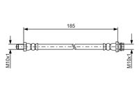 BOSCH 1987481564 - Tubo flexible de frenos