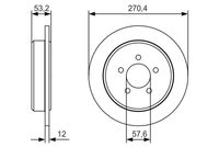 BOSCH 0986479A80 - Disco de freno