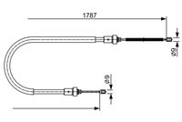 BOSCH 1987482410 - Cable de accionamiento, freno de estacionamiento