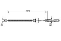 BOSCH 1987482561 - Cable de accionamiento, freno de estacionamiento