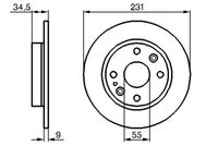 BOSCH 0986478242 - Disco de freno