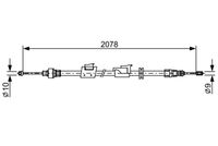 BOSCH 1987482706 - Cable de accionamiento, freno de estacionamiento