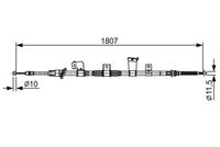 BOSCH 1987482569 - Cable de accionamiento, freno de estacionamiento