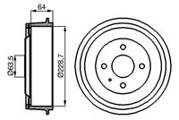 BOSCH 0986477012 - Tambor de freno