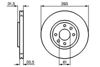 BOSCH 0986478279 - Disco de freno