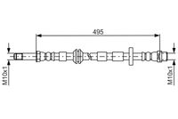 BOSCH 1987481692 - Tubo flexible de frenos