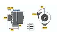 BOSCH 0 120 489 333 - Alternador