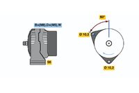 BOSCH 0 123 315 501 - Alternador