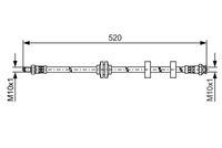 BOSCH 1987481495 - Tubo flexible de frenos