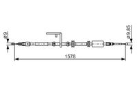 BOSCH 1987482314 - Cable de accionamiento, freno de estacionamiento