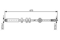 BOSCH 1987476747 - Tubo flexible de frenos