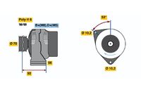 BOSCH 0 123 310 012 - Alternador