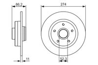 BOSCH 0 986 479 682 - Disco de freno