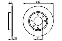 BOSCH 0 986 478 359 - Disco de freno