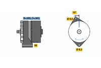BOSCH 0 120 488 192 - Alternador