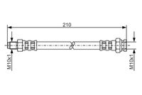 BOSCH 1987476877 - Tubo flexible de frenos