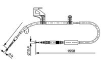 BOSCH 1987477603 - Lado de montaje: Atrás derecha<br>Longitud 1/Longitud 2 [mm]: 1958/1705<br>