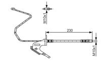 BOSCH 1987481161 - año construcción hasta: 03/2010<br>Lado de montaje: Eje delantero<br>Longitud [mm]: 432<br>Diámetro [mm]: 10,2<br>Rosca interior 1 [mm]: M10x1<br>