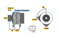 BOSCH 0 124 325 022 - Alternador