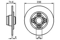 BOSCH 0986478557 - Disco de freno