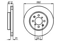 BOSCH 0986478657 - Disco de freno