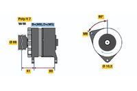 BOSCH 0 120 468 024 - Alternador