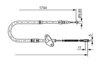 BOSCH 1987477121 - Cable de accionamiento, freno de estacionamiento