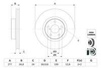 BOSCH 0986479E69 - Disco de freno