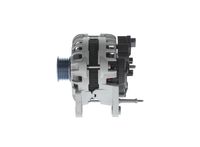 BOSCH 1986A01120 - Tensión [V]: 14<br>Corriente de carga alternador [A]: 110<br>Tipo de sujeción: Brazo oscilante doble<br>Modelo de alternador: excl. bomba vacío<br>Distancia de polea a alternador [mm]: 30<br>Sentido de giro: Sentido de giro a la derecha (horario)<br>Poleas: con polea múltiple<br>Número de canales: 6<br>poleas - Ø [mm]: 50,5<br>Pinza: B+(M8)<br>ID del modelo de conector: 61<br>Longitud [mm]: 171<br>extensión de reparación recomendada: correas trapezial, poli V<br>