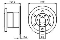 BOSCH 0986478647 - Disco de freno